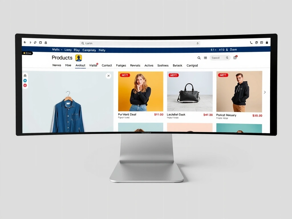 E-commerce layout